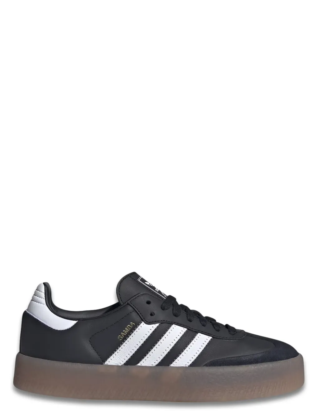 Hot adidas Sneakers femme sambae cuir noir/blanc/gomme