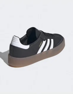 Hot adidas Sneakers femme sambae cuir noir/blanc/gomme