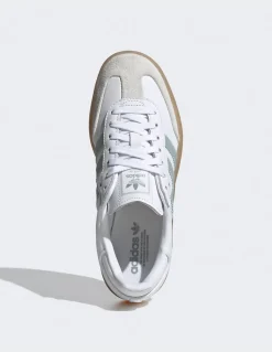 Outlet adidas Sneakers femme Sambae cuir blanc/vert pastel