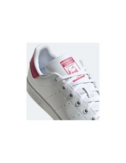 Outlet adidas Sneakers Femme Stan Smith J Vegan Blanc Rose