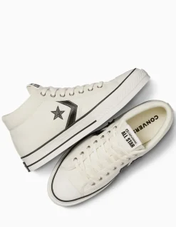 Sale converse Sneakers Femme Star Player Mid White Black
