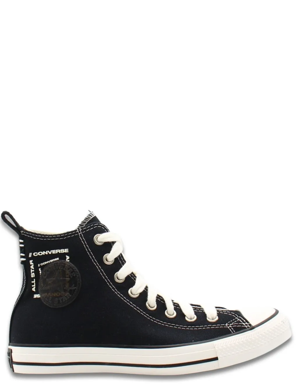 Sale converse Sneakers Homme chuck classic hi black white