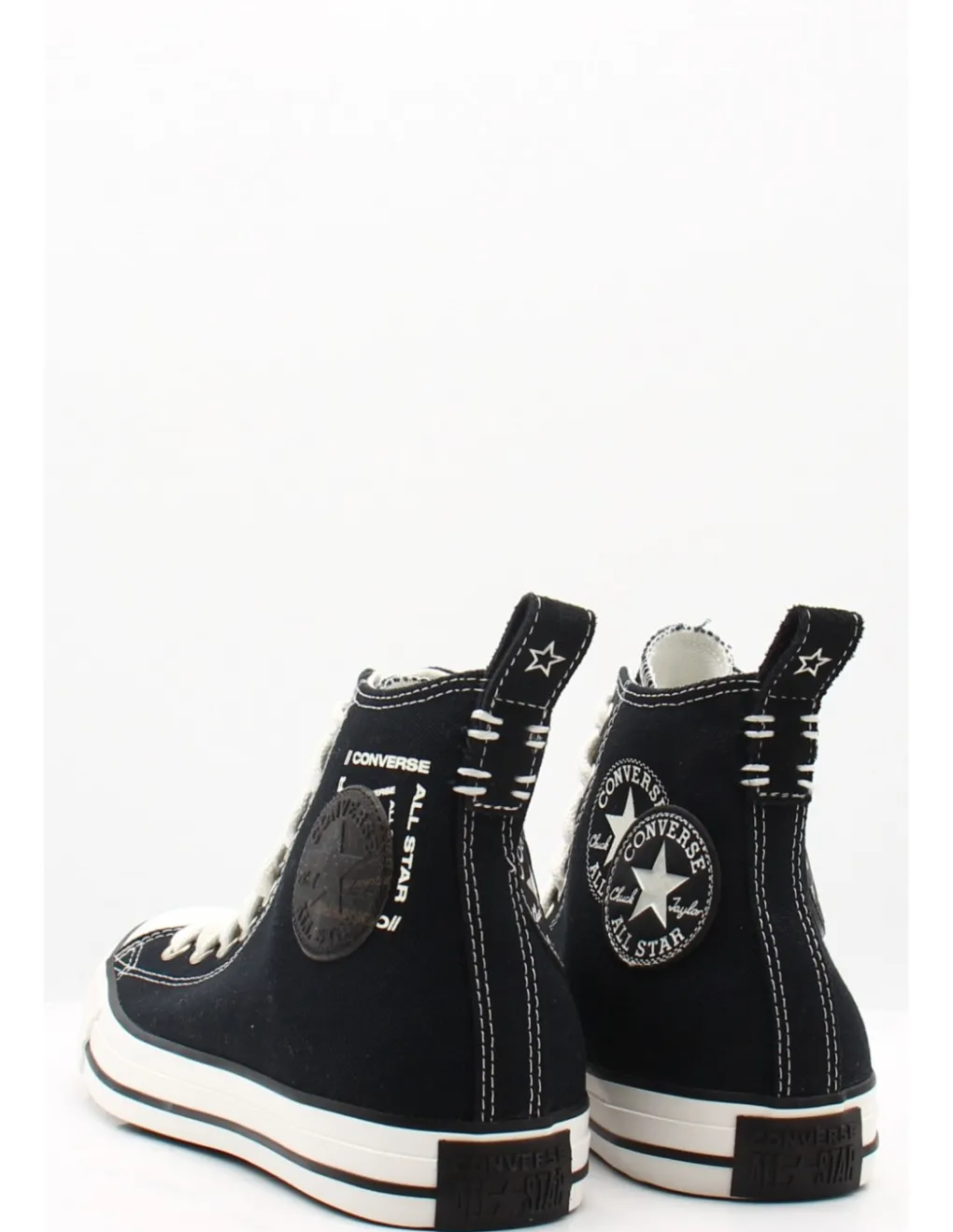 Sale converse Sneakers Homme chuck classic hi black white