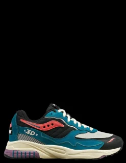 Sale saucony Sneakers homme 3d grid hurricane midnight swimming