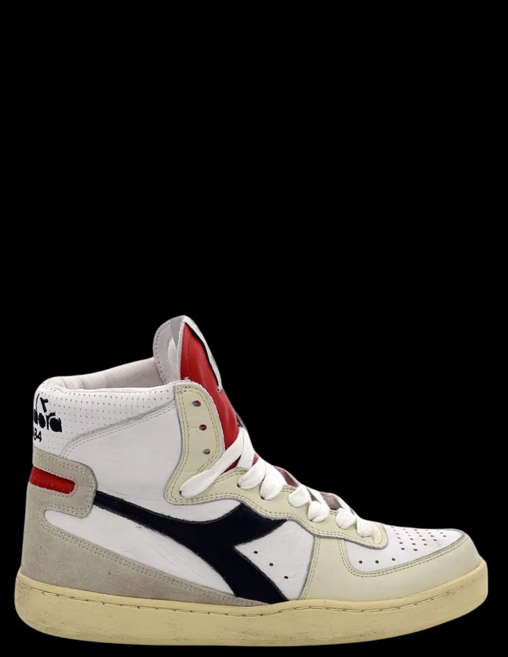 Outlet diadora heritage Sneakers Homme Mi Punch Blanc/Rouge/Noir