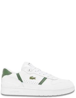 lacoste Sneakers homme t-clip set 224 2 sma cuir blanc