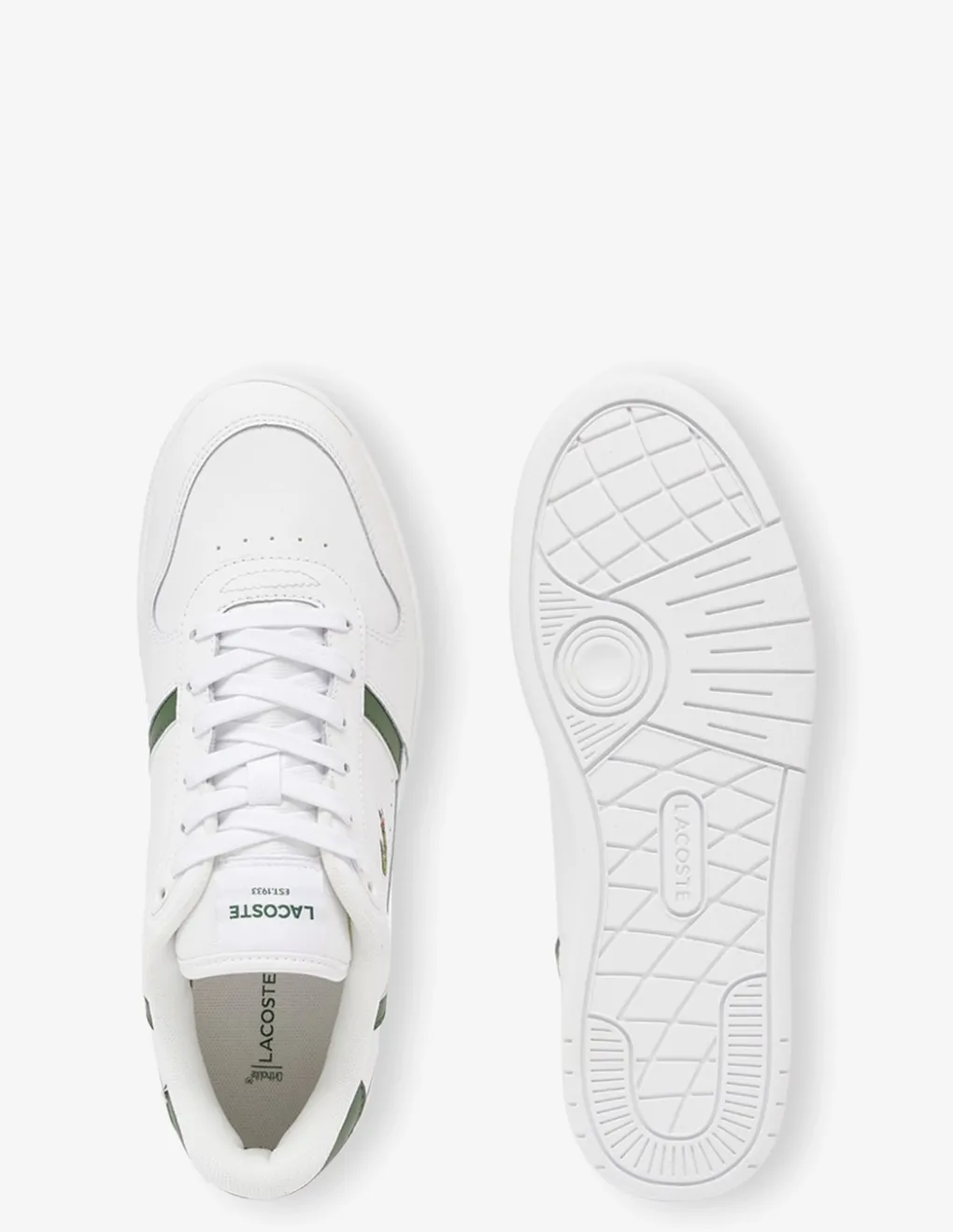 lacoste Sneakers homme t-clip set 224 2 sma cuir blanc
