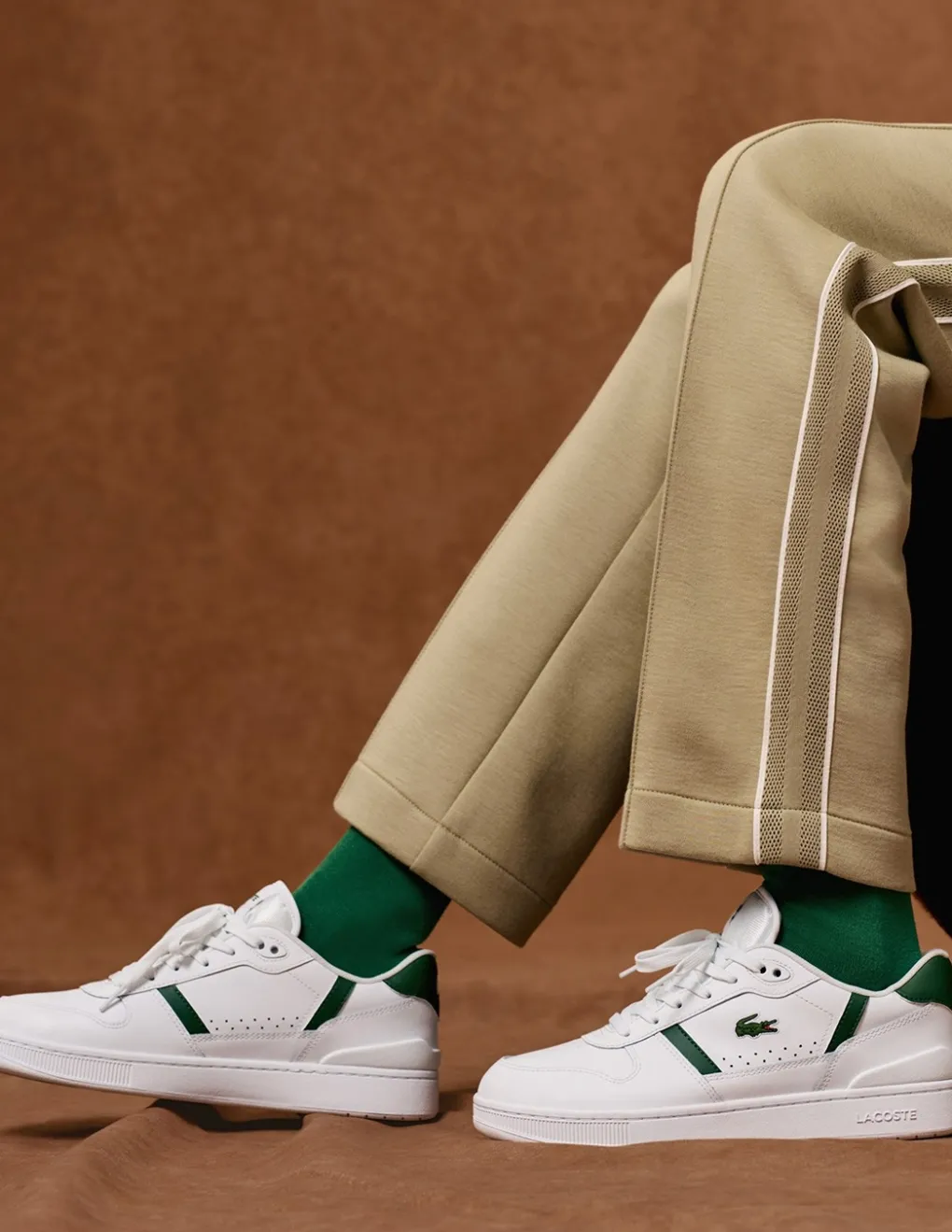 lacoste Sneakers homme t-clip set 224 2 sma cuir blanc