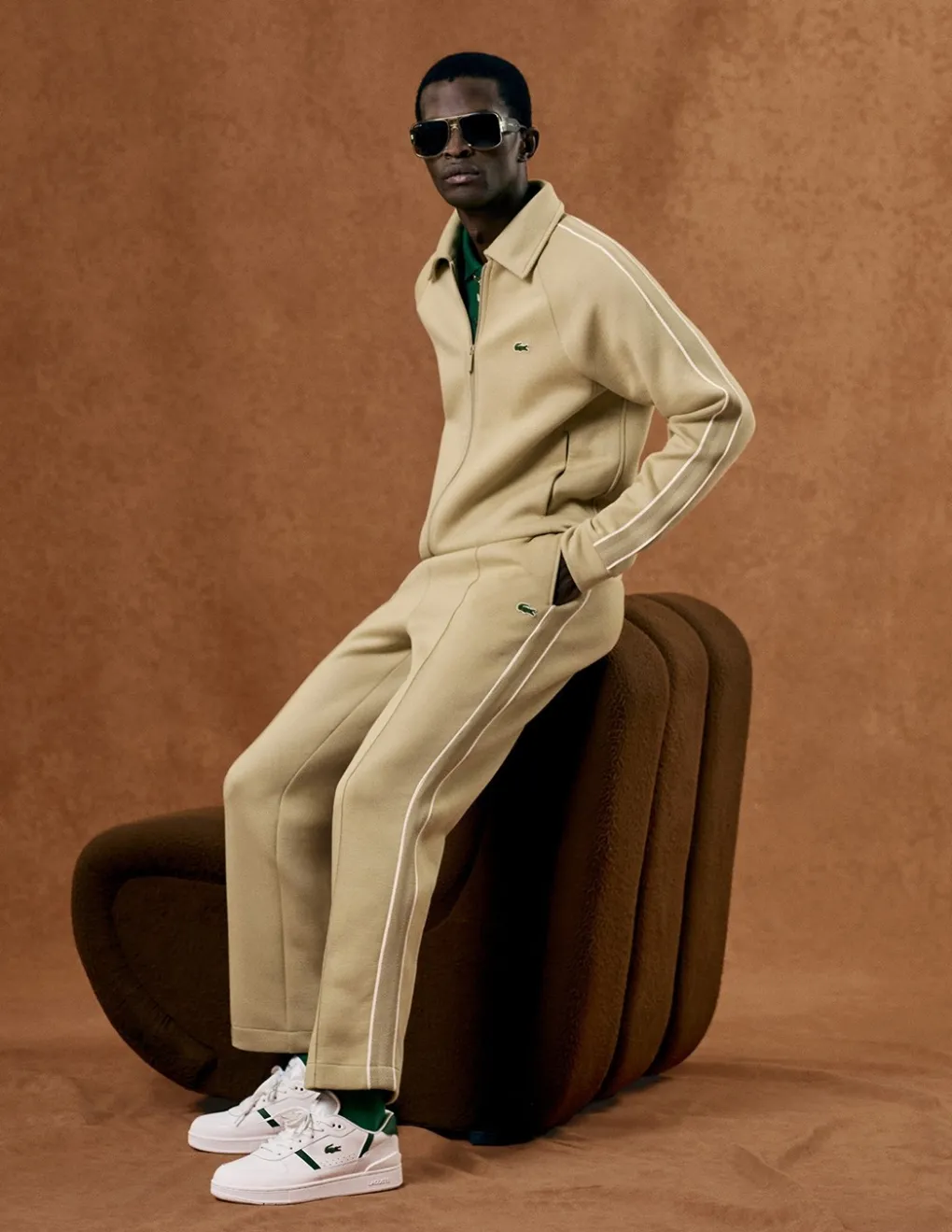 lacoste Sneakers homme t-clip set 224 2 sma cuir blanc
