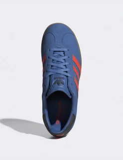 New adidas Sneakers junior gazelle j daim bleu/orange