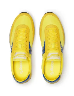 Outlet saucony Sneakers 480l basses Homme trainer 80 Jaune et Bleu