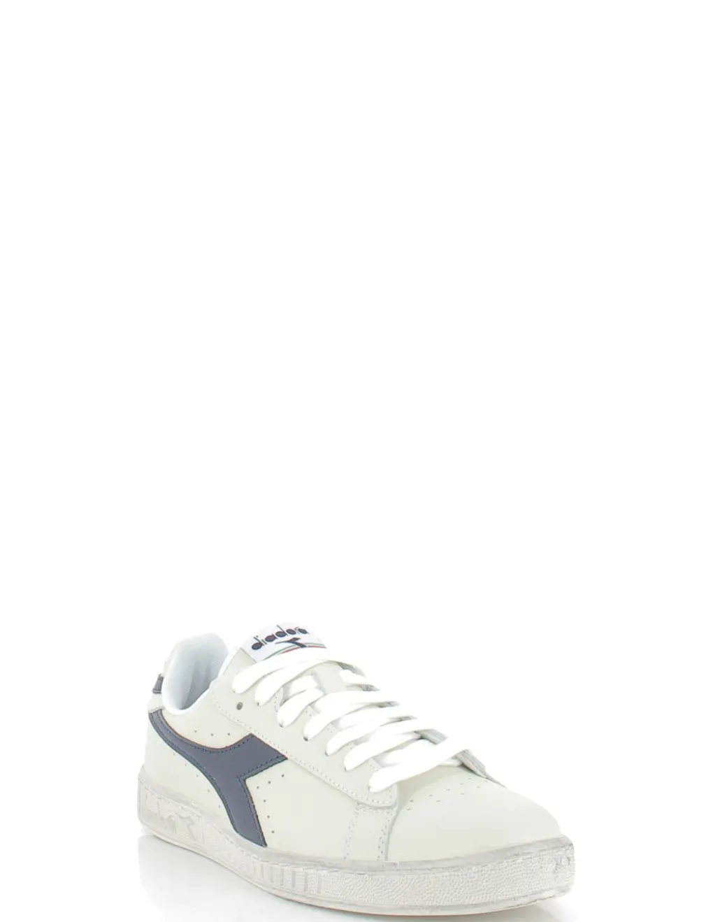 New diadora Sneakers mixte game l low cuir blanc/bleu