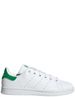 Sale adidas sneakers mixte stan smith j cuir blanc vert