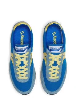 saucony Sneakers Trainer 80 running vintage homme bleu et jaune