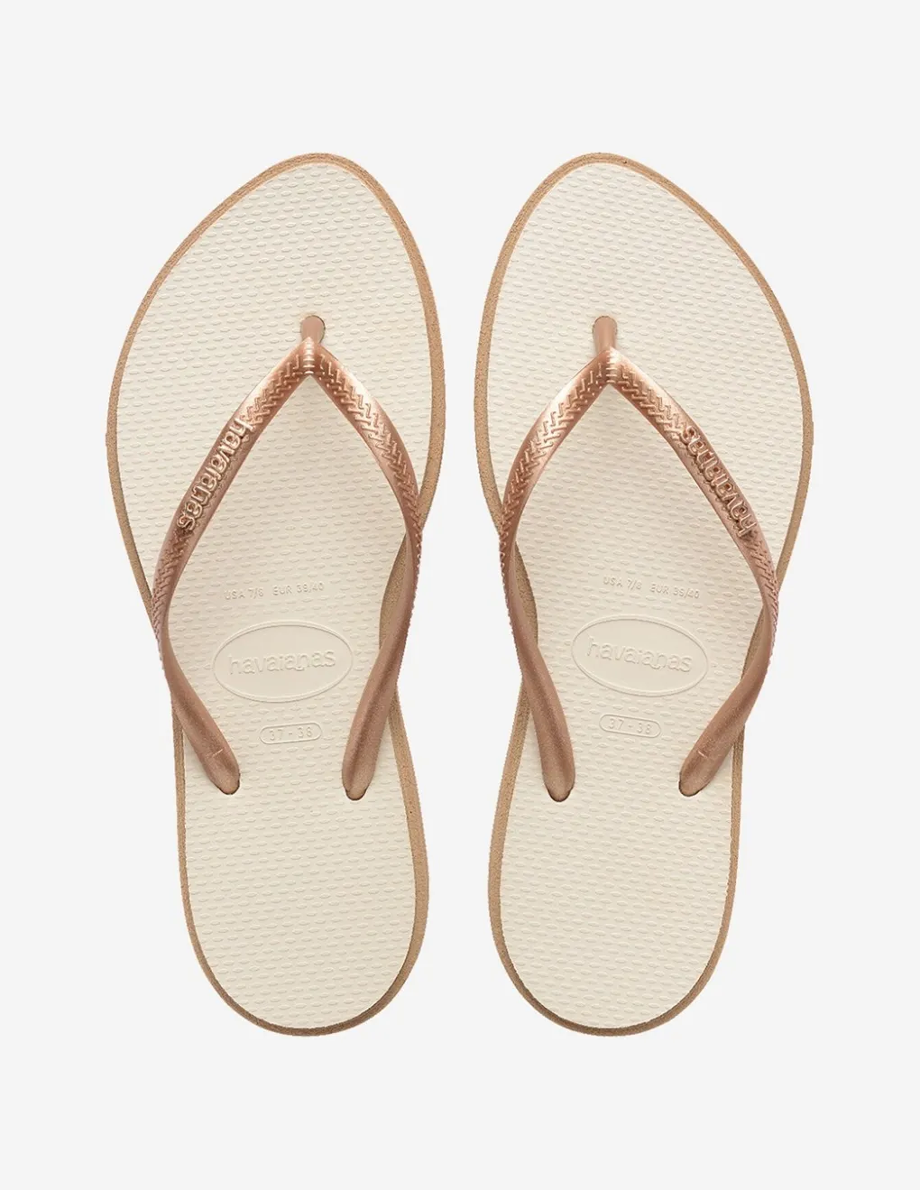 Outlet havaianas Tongs Femme Slim Point Rose Gold/Beige