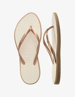 Outlet havaianas Tongs Femme Slim Point Rose Gold/Beige