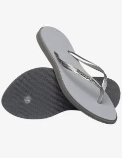 Hot havaianas Tongs Femme Slim point Steel Grey