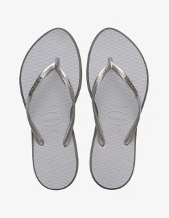 Hot havaianas Tongs Femme Slim point Steel Grey