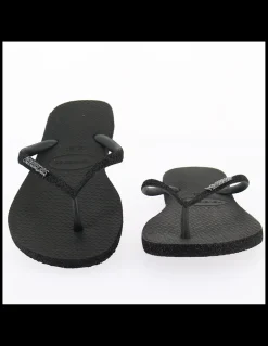 Sale havaianas tongs femme slim sparkle II noir
