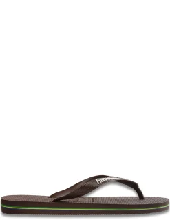 Online havaianas Tongs Homme Brasil Logo Dark Brown/White