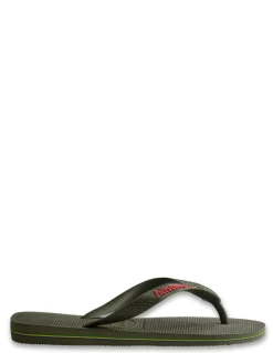 havaianas tongs mixte brasil logo kaki