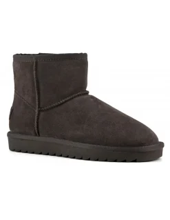 Outlet colors of california winter boot in suede brown femme